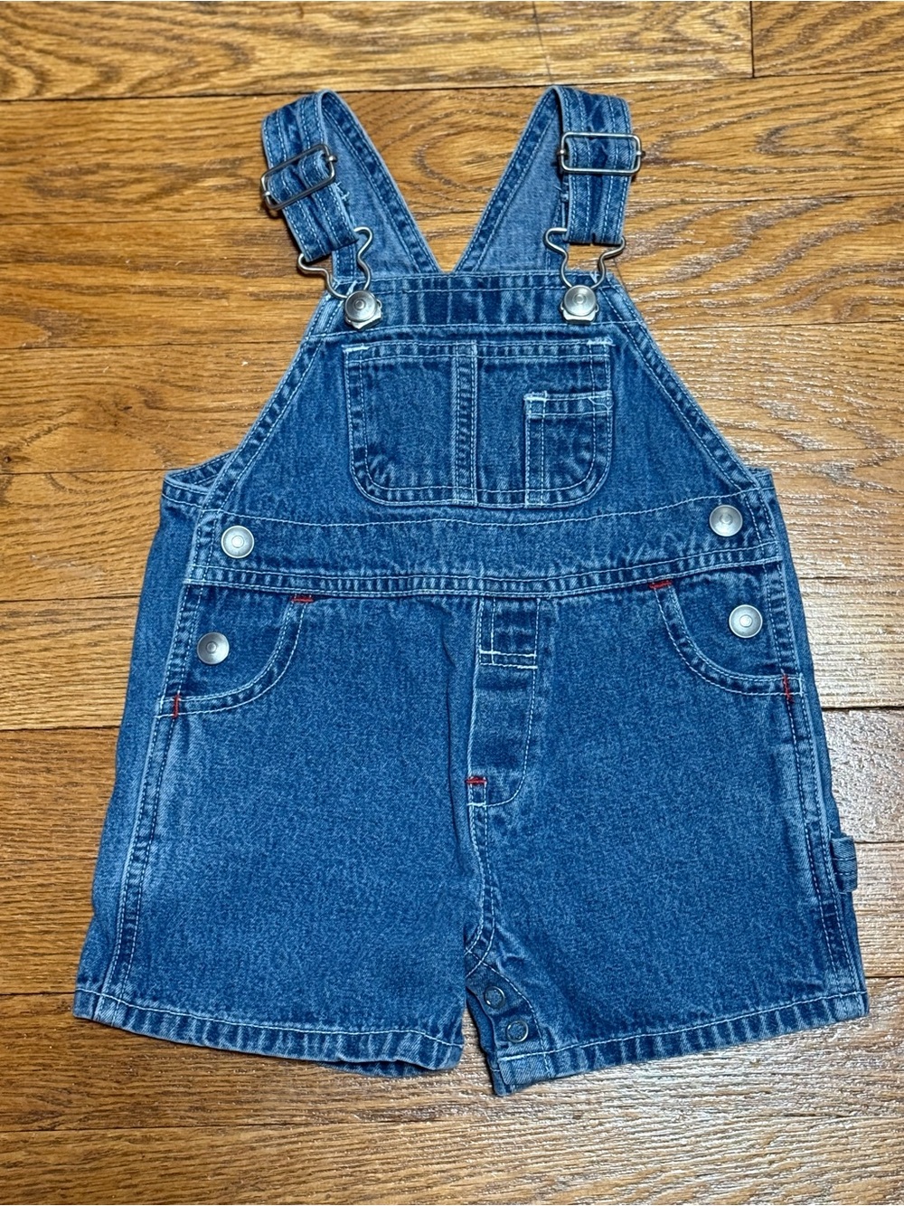 Vintage 1999 Unisex Baby (3-6M) Gap Denim Overalls with Usable Pockets EUC